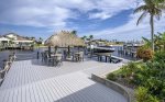 Large Extended Dock with Tiki Hut and Bar Seating